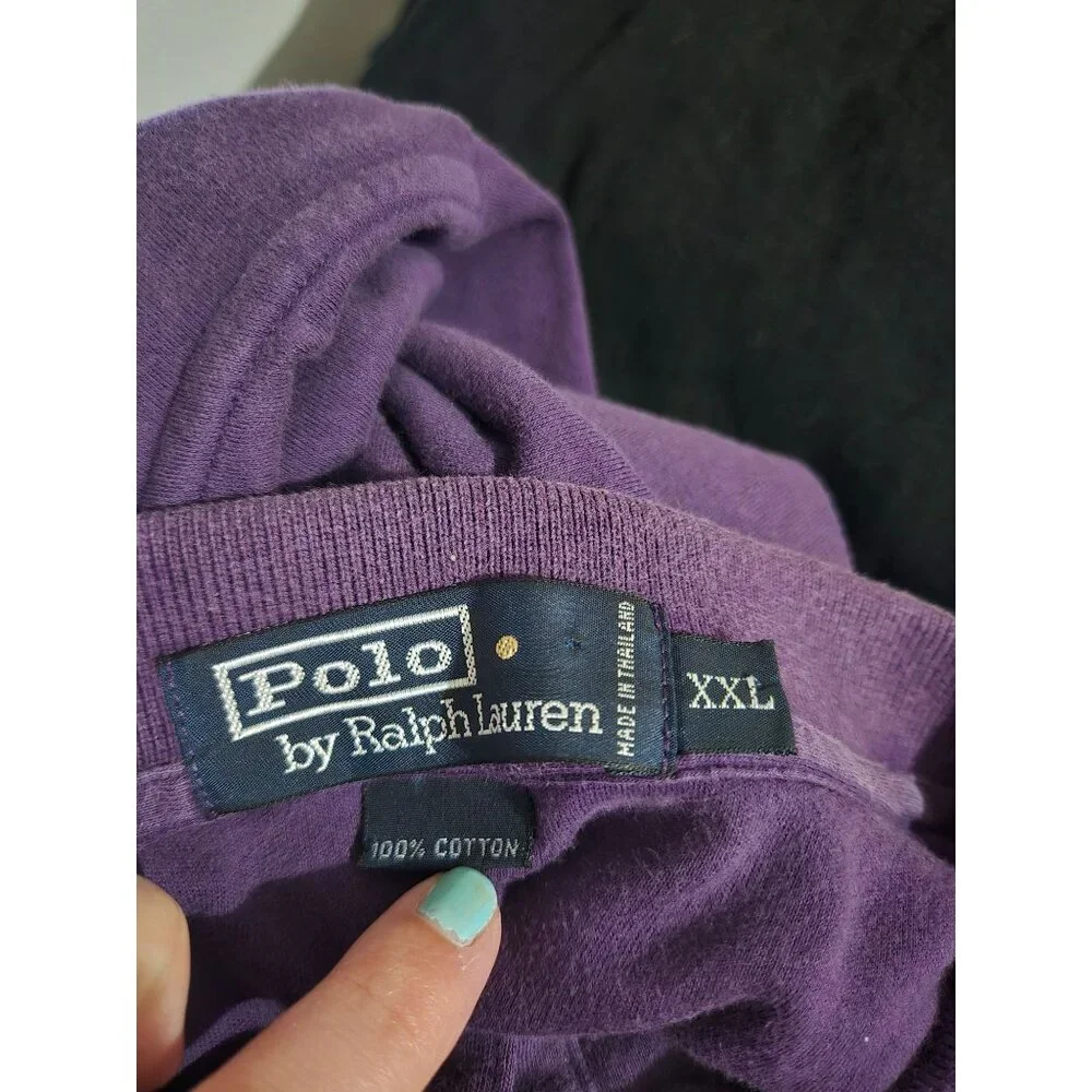 Polo by‎ Ralph Lauren Mens Purple Short Sleeve Polo Shirt Size XXL Preppy Career